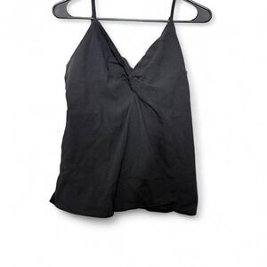 Old Navy size medium M black halter top with twist detail